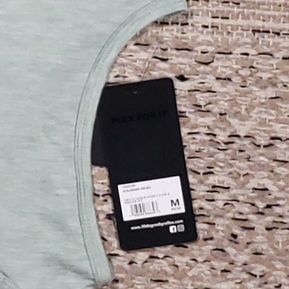 90° Degree Heathered Mint Green Workout Top Size Medium - Picture 5 of 5